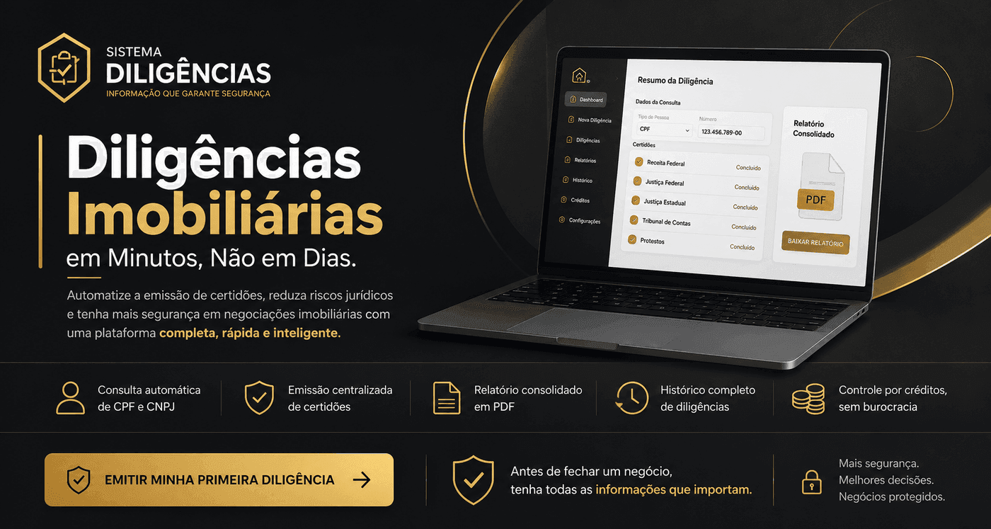 Sistema de Diligências Imobiliárias da Clemente Assessoria